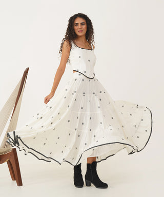 IVANNA SKIRT - INDIGO DREAMS