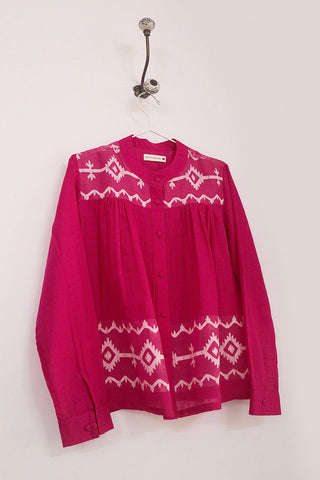 Pink Jamdani Top