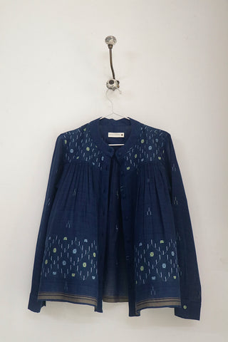 Indigo Jamdani Top