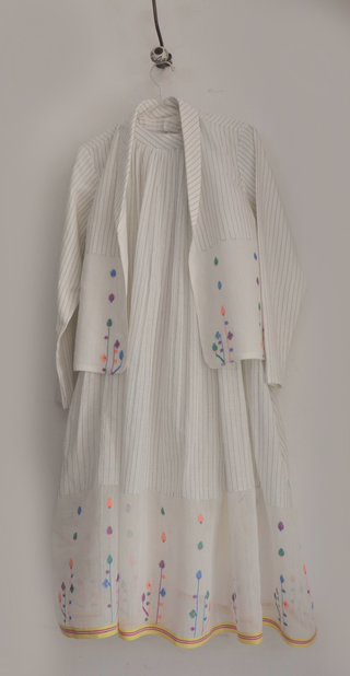 Spring Bloom Dress and jacket set by INDIGO DREAMS, featuring a floral dress paired with a coordinating jacket for a stylish ensemble.