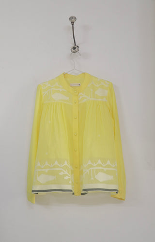 Yellow Jamdani Top