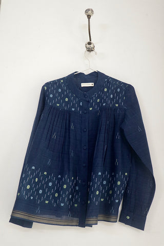 Indigo Jamdani Top