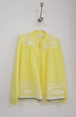 Yellow Jamdani Top