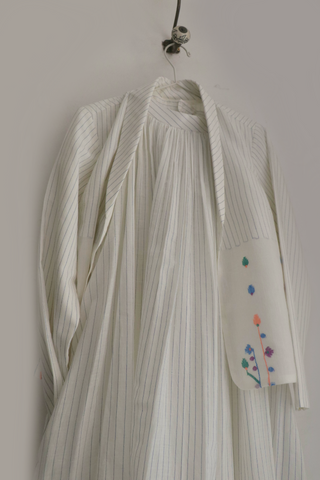 Spring Bloom Jacket ensemble by INDIGO DREAMS featuring a light, floral-patterned jacket with a fresh, springtime design.