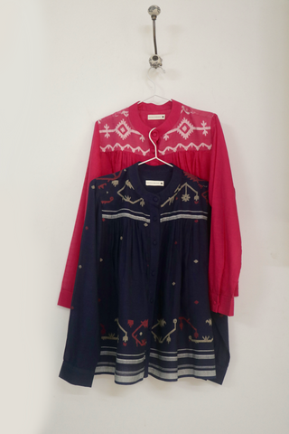 Pink Jamdani Top