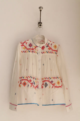 White Jamdani Top