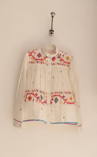 White Jamdani Top
