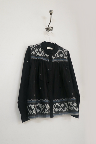 Black Jamdani Top