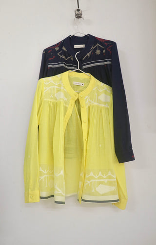 Yellow Jamdani Top