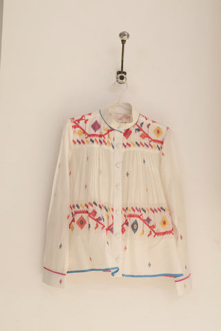 White Jamdani Top