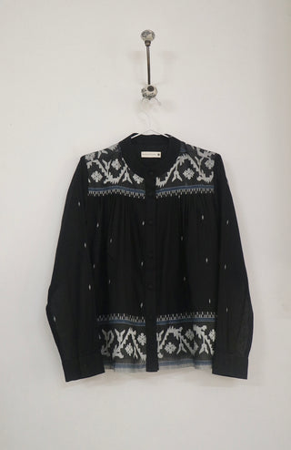Black Jamdani Top
