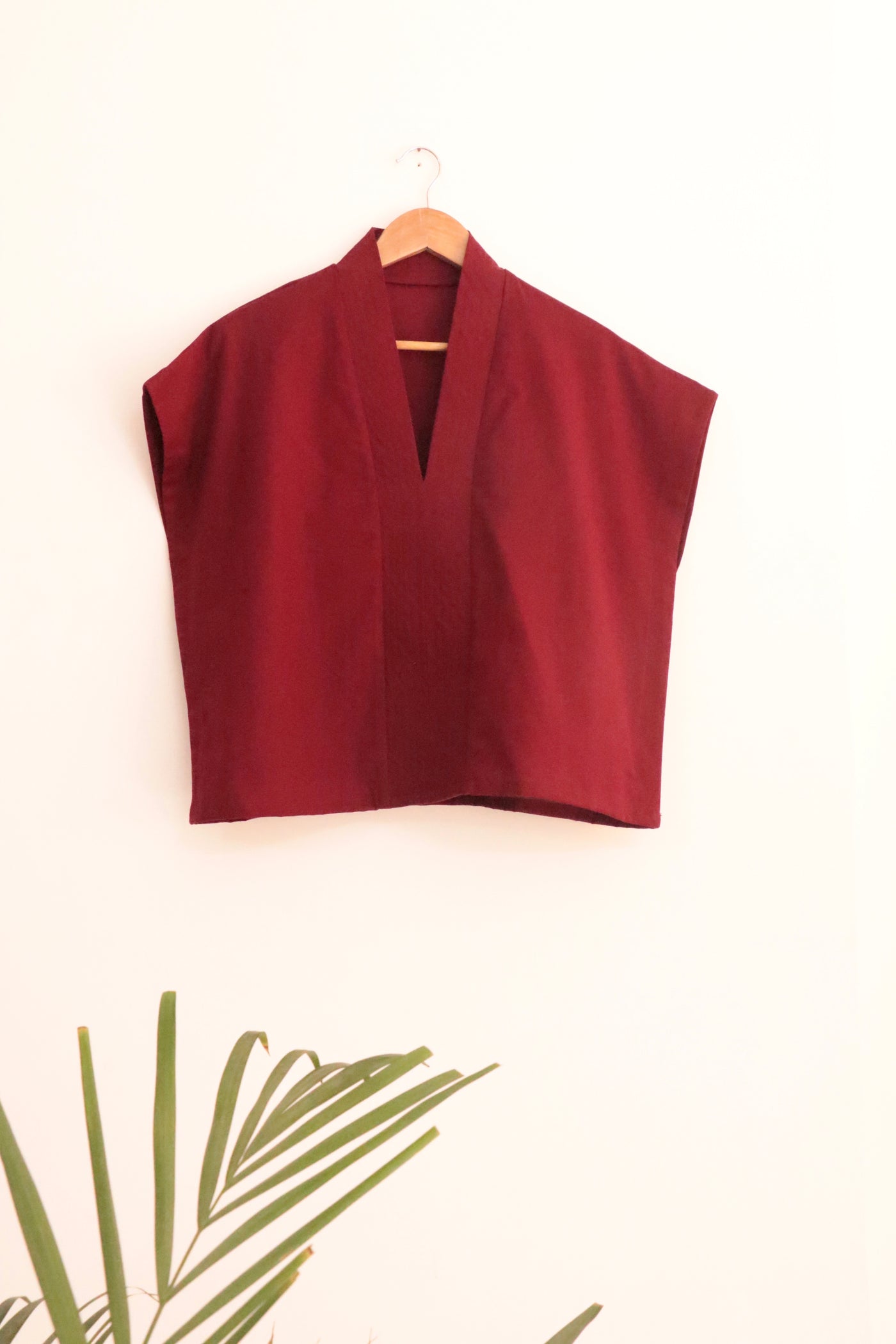 MERLOT RED KIMONO TOP